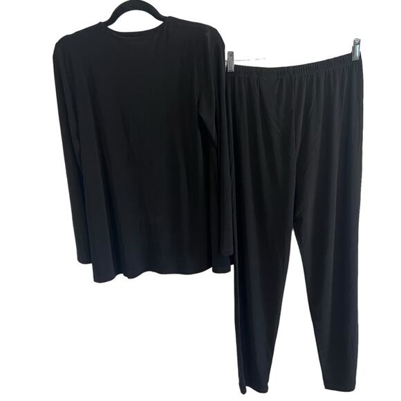 NWT NINA LEONARD Slim Fit Top & Pants Set Stretch Jersey Knit Size S - Picture 6 of 8